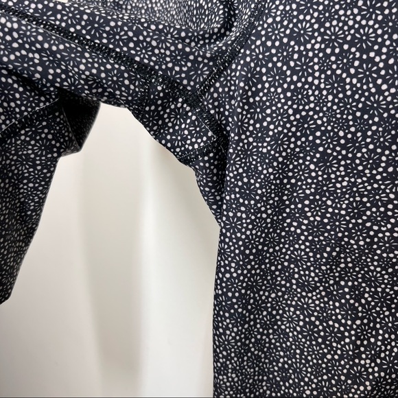 Lululemon Pace Rival Crop Freckle Flower Black Sz 6 - Picture 6 of 12